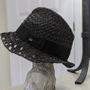 Black Straw Sun Hat by Element